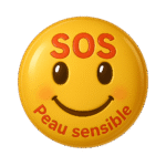 visuel smiley sos peau sensible La Muse Skincare qui célèbre les peaux réactives avec douceur grâce à la cosmétique naturelle.