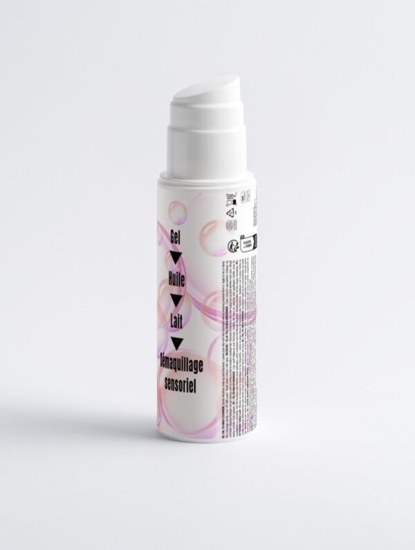 gel huileux rose se transforme en lait demaquillant pour peau sensible